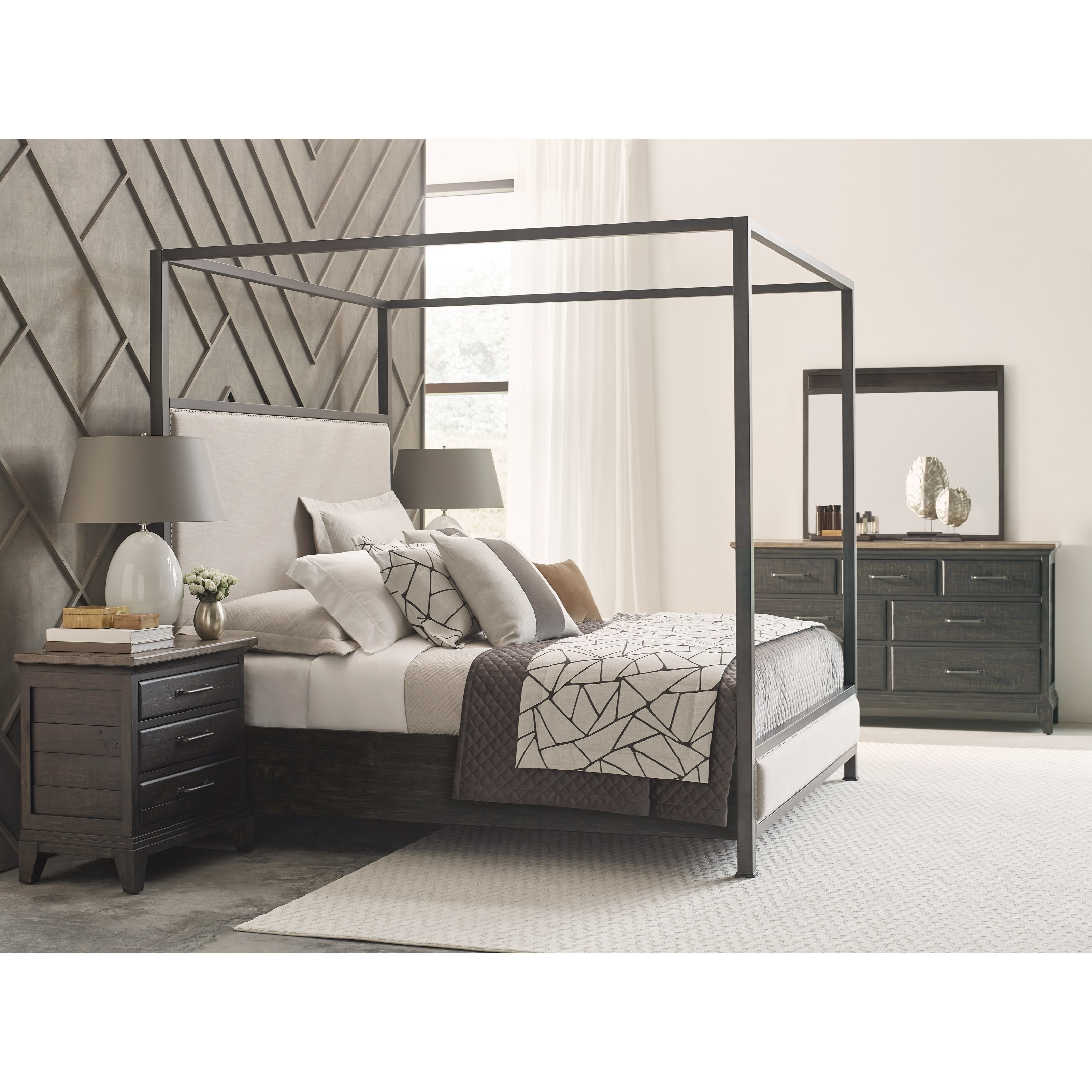 Kincaid Furniture Plank Road 706C K Bedroom Group 3 King Bedroom Group